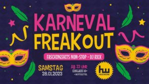 Karneval Freakout Heizwerk Tonwerk Dorfen DJ Rick Faschingshits
