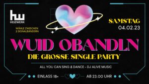 Wuid Obandln Singleparty DJ Alive Music Heizwerk Tonwerk Dorfen Freitag Mashup House EDM